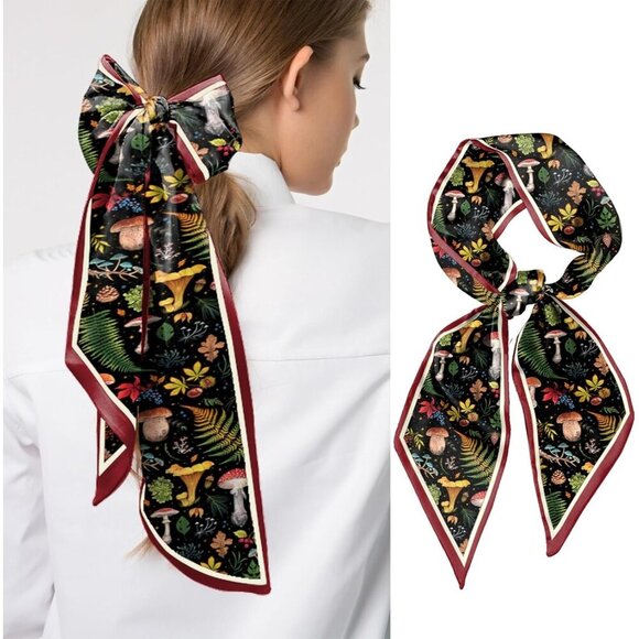 ❤️ Scarf Silk Feeling Hair Head Neck Satin Fashion for Bag Decoration Women - Picture 5 of 7